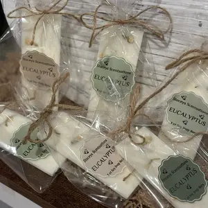 Eucalyptus Soy Snap Bars - 3 oz Highly Scented Vegan Pet Friendly