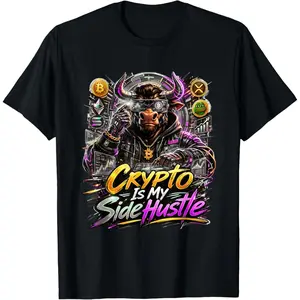 100%cotton Crypto Culture Streetwear - Crypto is My Side Hustle T-Shirt