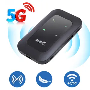 5G/4G LTE Mobile Hotspot, 150Mbps High Speed Portable WiFi, Portable WiFi Hotspot for Travel, RV, Camping, Business, Supports 10+ Device Connections, Portable WiFi Device, Travel Router, USB