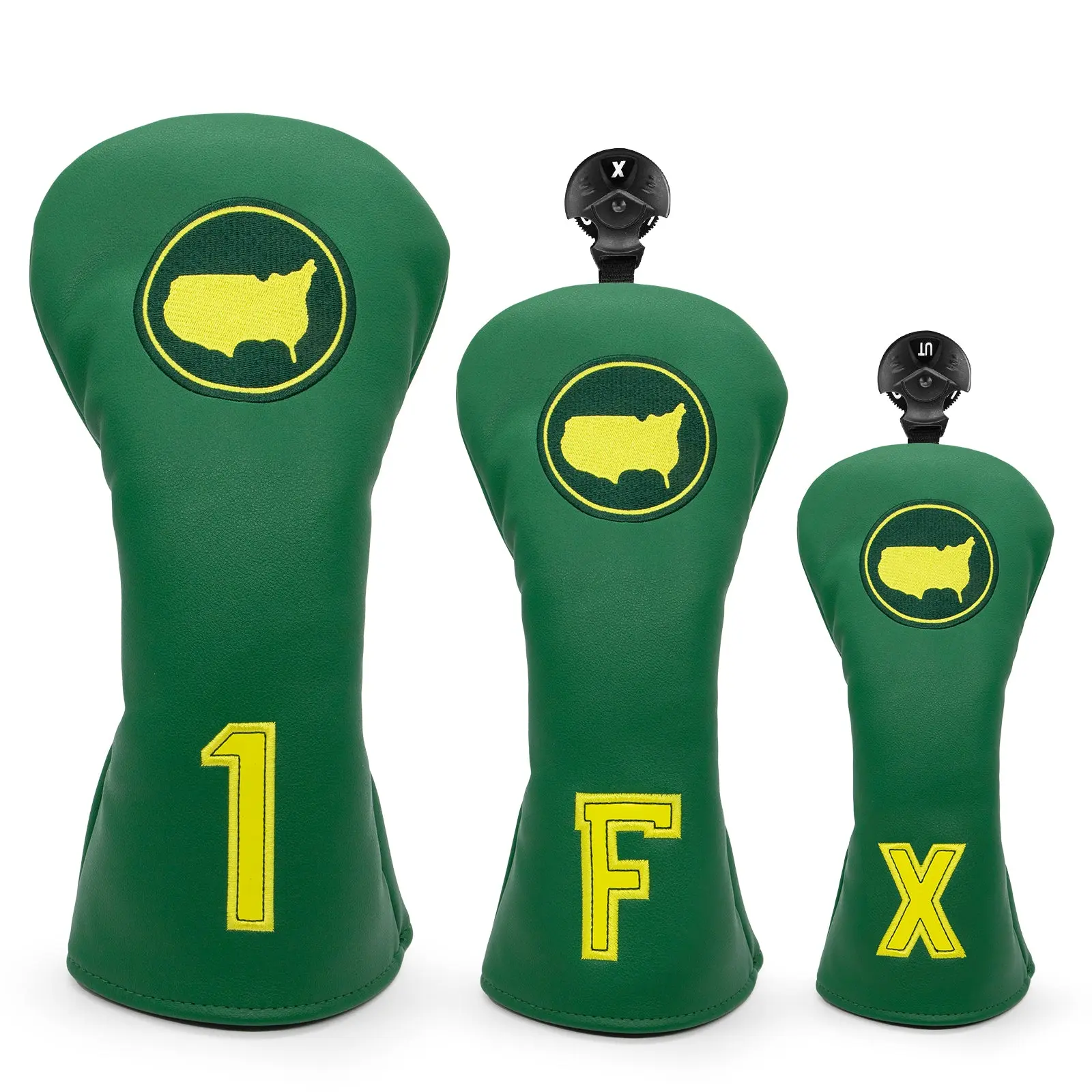 Green Masters Golf Club Headcovers (Driver, Wood, Hybrid)– Fun, Durable, & Stylish! 🍦🏌️‍♂️