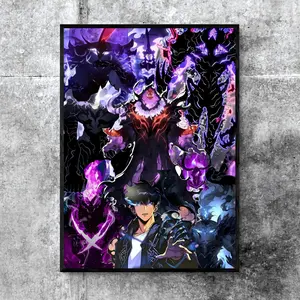 Solo Leveling Anime Manga Wall Art, Otaku Room Wall Decor, High-Quality Poster Art Gift, Anime Merch