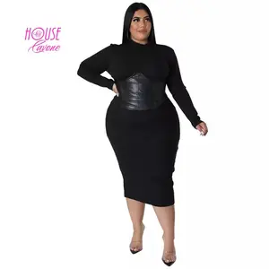 Zipper Patchwork Dress   dress