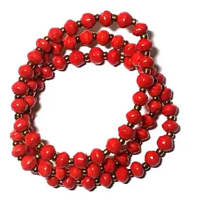 Zuri Styles Recycled Paper Bracelet Rose Eco-Friendly Fashion Accessory Durable Beads Perfect for Daily Wear Water-Resistant Lightweight Ethically Handcrafted