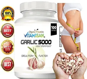 5000mg Garlic Oil 100 Rapid Release Softgels Capsules 5000 Extract organic caps