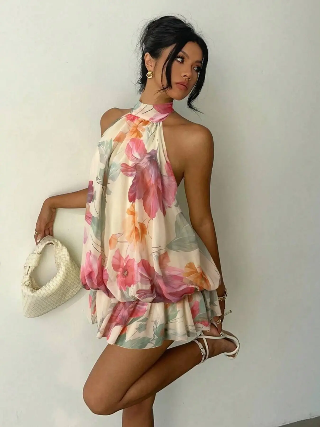 garden of eden halter mini dress - TikTok Shop