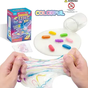 Slow Rebound Stress Relief Fat Slime Toy, Slime Kit, Pill Shape Squeezeable Fun Gift for Kids, Perfect for Parties and Classroom Rewards