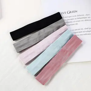 5 Pack Yoga Running Fitness Headscarf Sweatbands Elastic Sport Hair Bands Silicone Sweat Wicking Headband Fashion Accessories headwear hair accessory fashion cotton summer hair accessory