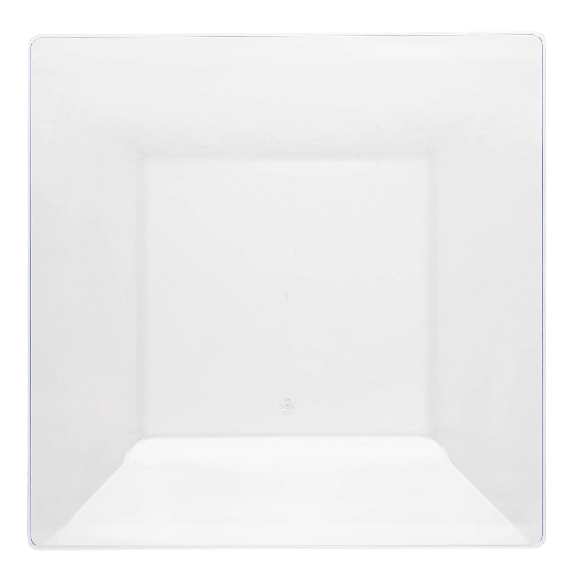 Clear Square Plastic Cake Plates (6.5")