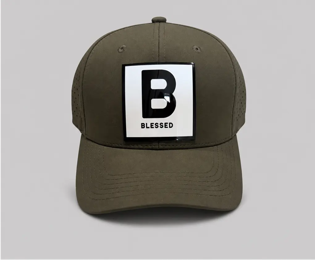 B for Blessed Green Hat- Snapback Baseball Cap