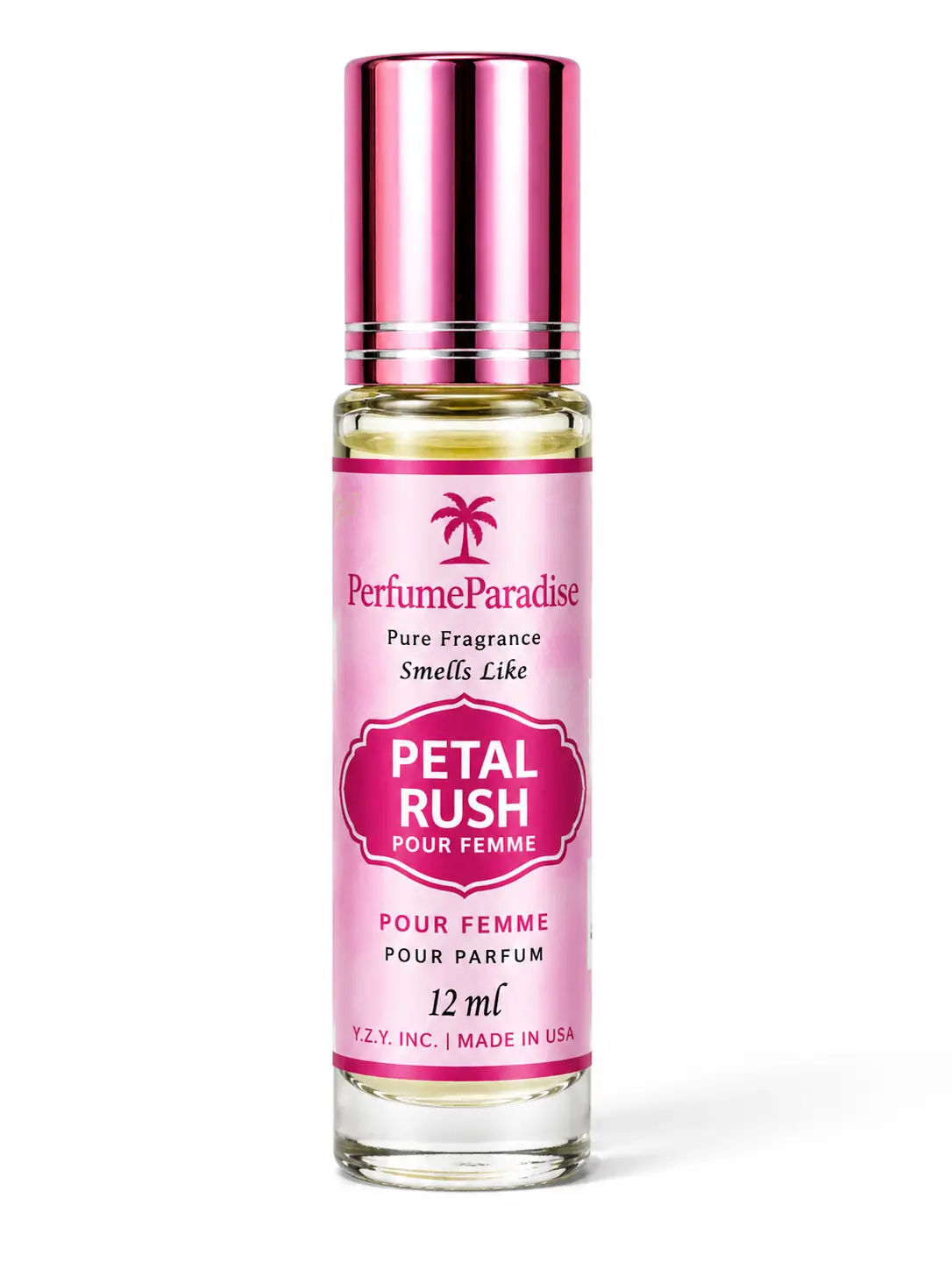 PERFUMEPARADISE Petal Rush Roll-On Scent Oil – 12ml Alcohol-Free Long-Lasting Oil-Based Fragrance | Travel-Friendly Roller Bottle