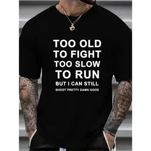 Comfortable Plus Size Mens Crew Neck Short Sleeve T Shirts Breathable Slight Stretch Polyester Fabric with Random Letter Print Trendy Summer Tees for Big Tall Men Suitable for Casual Street Style in Spring Summer and Fall