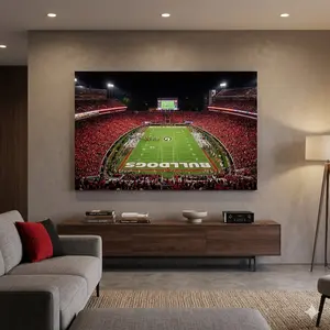 Georgia Bulldogs Sanford Stadium, Colleg Football, Wall Art Poster Print Unframed