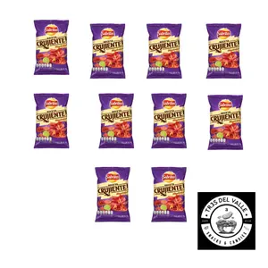 11-Pack Sabritas Receta Crujiente Flamin’ Hot Share size (Medium) bag, Mexican chips, snack, crunchy crispy flavor  chilli lime papas fritas Chile y limon Spicy