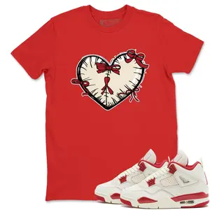 4 Valentines Day Shirt, 4 Valentines Day Graphic T-Shirt, Heart With Ribbons Tee Match Sneaker, Essential Piece, Fits Any Wardrobe, Retro Styles, Bring Back the Classics