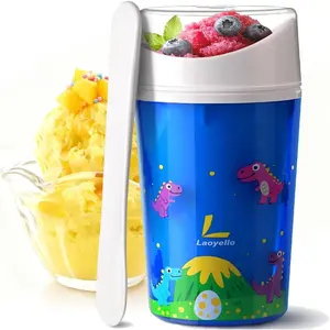 Unique DIY Slushie Cup,Quick Frozen Homemade Single-Serving Slushies,Magic Quick Frozen,Double Layer Squeeze Cup Slushy Maker for Kids Friends Family, BPA-free