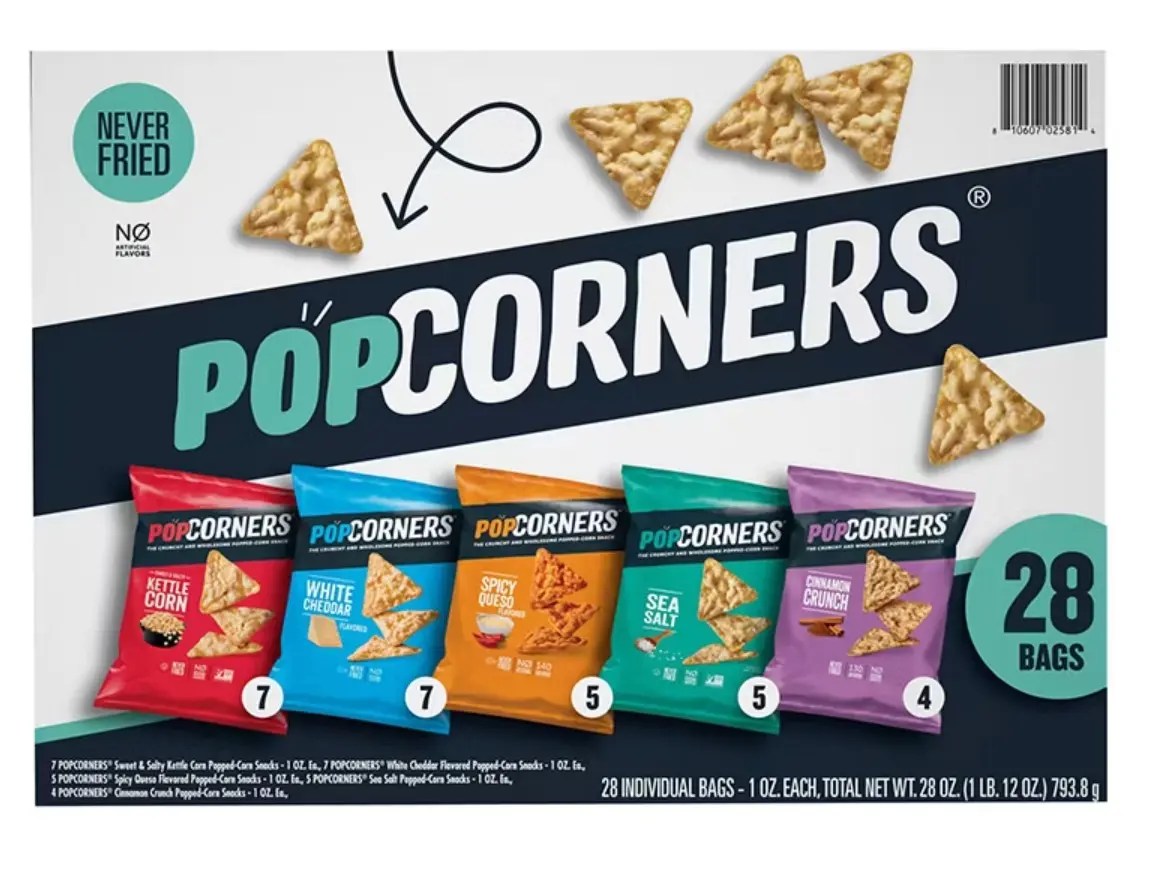 PopCorners Popped Corn Chips Variety Pack, 28 Pack
