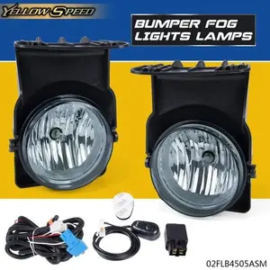 2x Front Bumper Fog Lights - Left + Right Pair, Compatible with 2003-2006 Sierra 1500, 2500, 3500 Truck Pickup