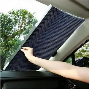 Car Retractable Sunshade, Car Windshield Sunshade, Large Sun Visor Protector Blocks, Universal Car Interior Accessories