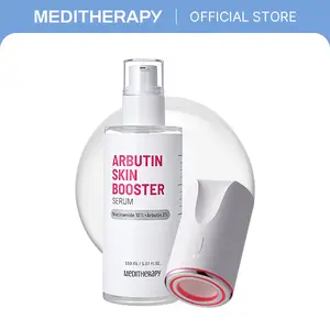 [MEDITHERAPY Official] Arbutin Skin Booster Device Serum | All-In-One Micro-Infusion Brightening System with 10% Niacinamide + 2% Arbutin | Dark Spot Care for Clear, Even & Glass Skin | Painless & Sensitive-Safe | 5.07oz