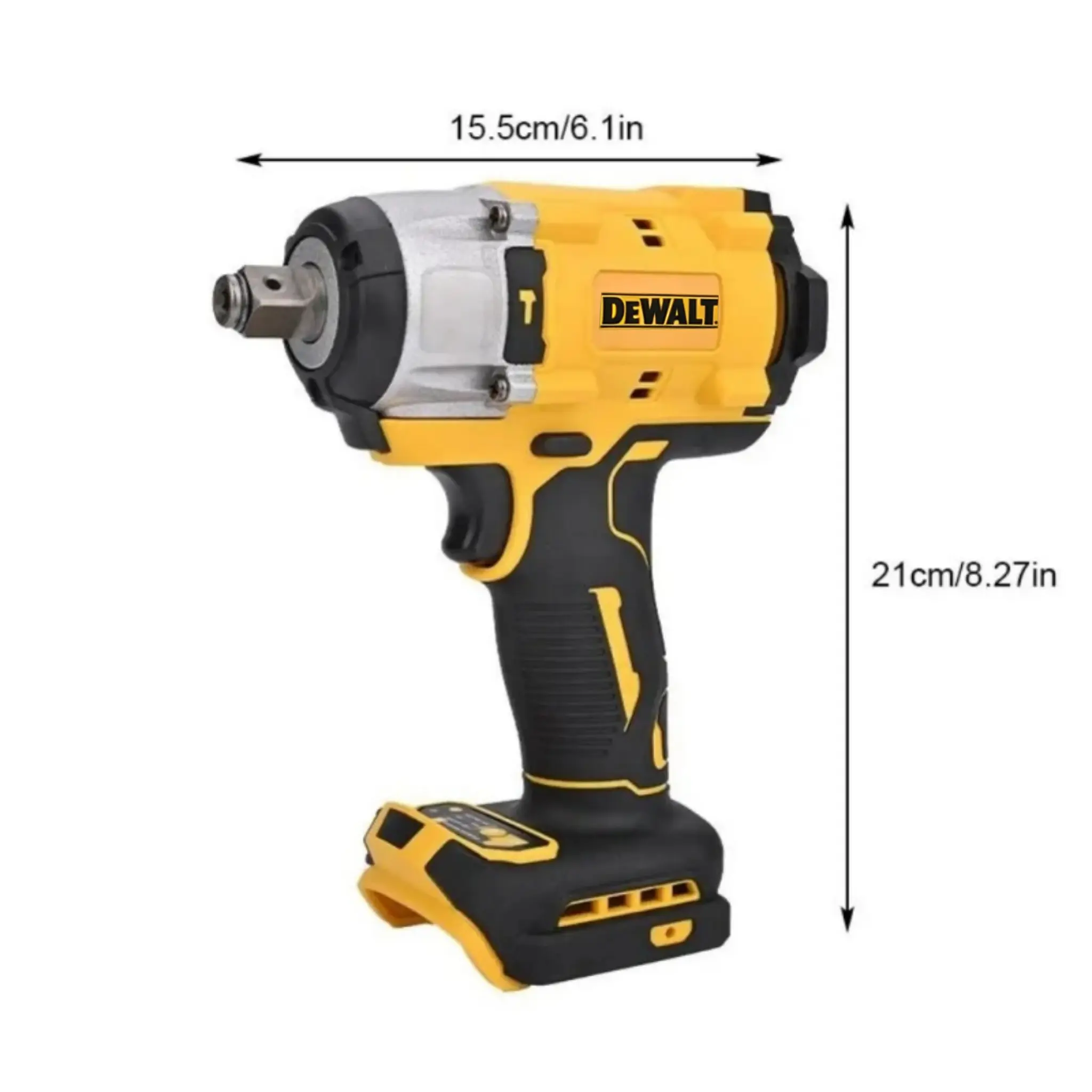 DEWALT Professional Impact Wrench - Manual Drive Hand Tool for Compact Car Bodies, Steel Brackets, Home Decoration Metal/Plastic Work, Diy Repair