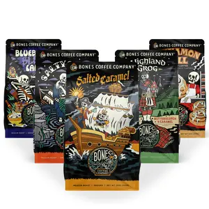 Bones Coffee Company | TikTok Exclusive Bundle 5 Flavored Coffee Bags 12oz Medium Roast Arabica