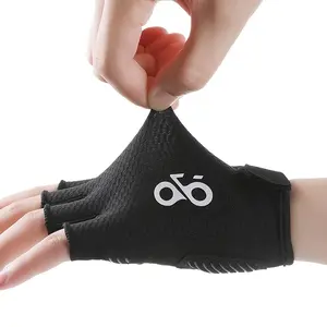 Summer Half-Finger Cycling Gloves for Men and Women, Breathable and Elastic, Anti-Slip, Thickened Palm Pads, Outdoor Sports Gear