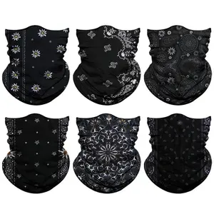 Unisex All-Season Neck Gaiter Scarf | Seamless Stretch Face Cover, Rave Accessory, Balaclava and Daily Headwear