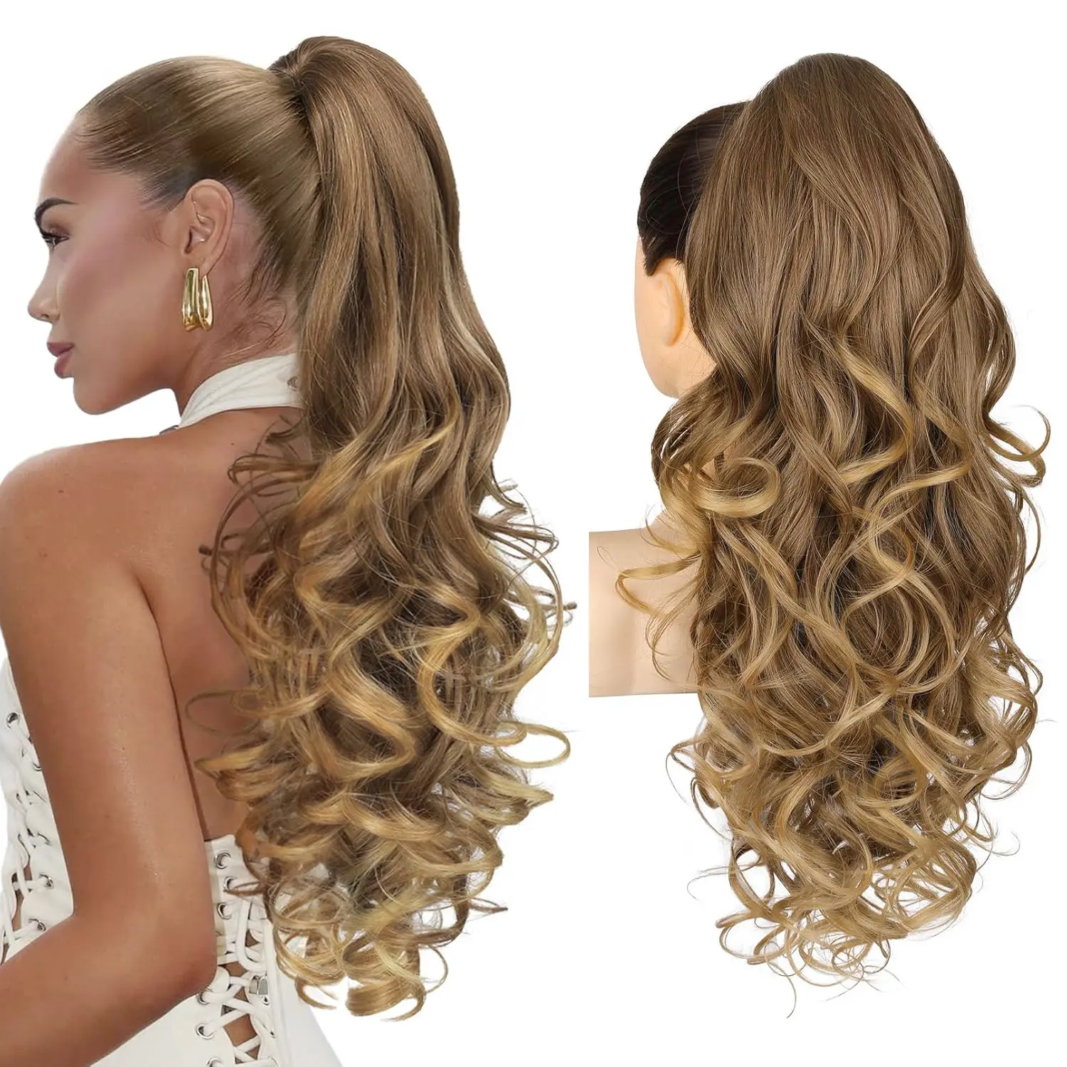 Dark Ash Blonde with Golden Ends