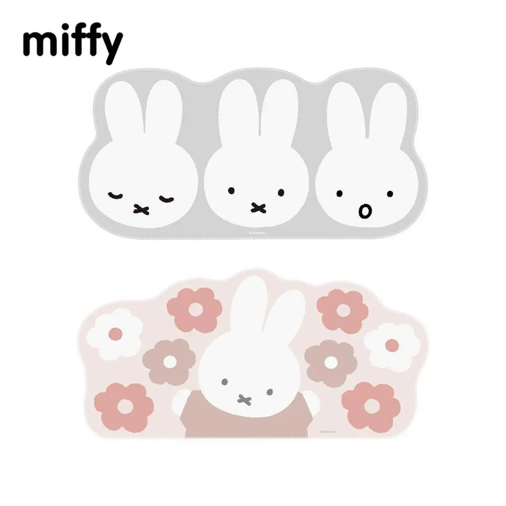 Kawaii Miffy Mouse Pad Cartoon Cute Computer Desk Pad Office Computer Keyboard Student Desk Pad Gift for Girl
