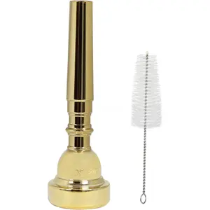 Plated Metal Trumpet Mouthpiece, 3C  (Instrumental Accessory)....