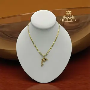 Dolphin Necklace - Gold Plated 14k