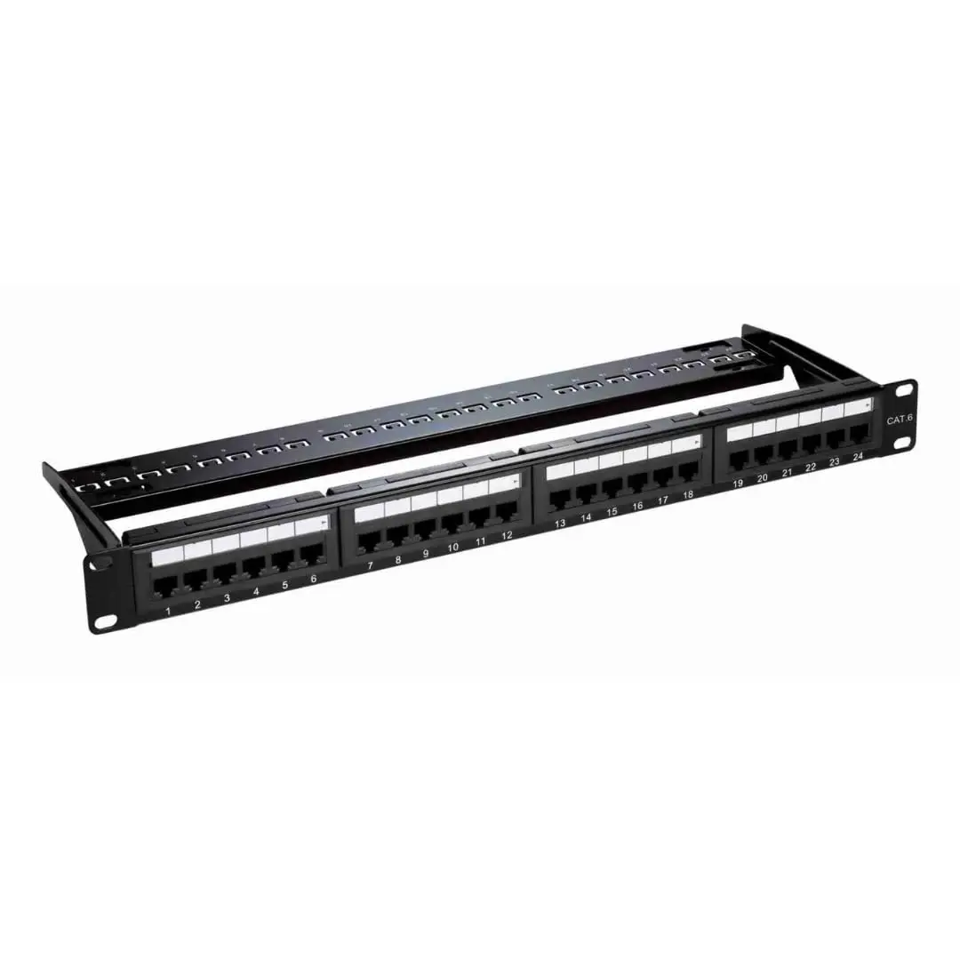 Zoobla - UTP Cat6 Patch Panel, 24 Port, Network Connection Management