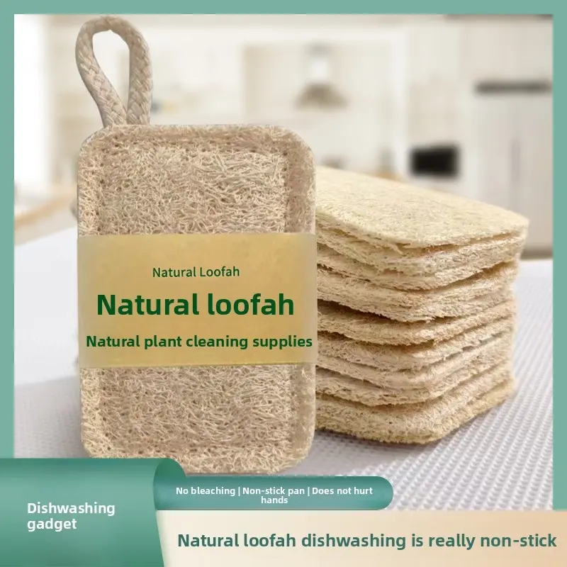 Natural Cleaning Sponge Set, Organic Vegetable-Based Dishwashing Brushes, Sponges for Dishes, Eco-Friendly & Cruelty-Free, Durable Kitchen Accessories