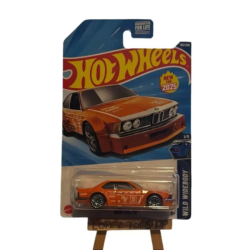 HOT WHEELS 1:64 Scale Orange Wild Widebody BMW 635 CSI Numbered Diecast Car Model Replica, Collectibles, Model Cars, Compatible with Hot Wheels Displays, Diecast Toys