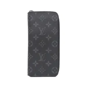 Pre-owned Louis Vuitton Canvas Small Leather Goods Monogram Eclipse Long Wallet