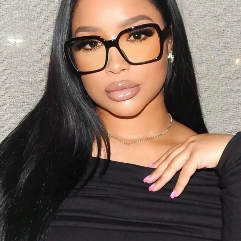 Women's Classic Elegant Geometric Large Frame Fashion Sunglasses, Comfortable Fit, Versatile Accessory, Outdoor Activities, Daily Wear, Trendy Shades
