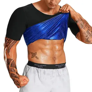 Men Sauna Vest Heat Trapping Compression Shirts Gym Sauna Suit Workout Body Shaper