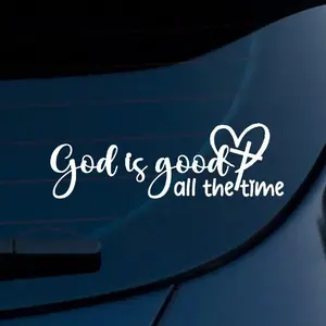 God is Good Car Decal Christian Bible Verse Sticker
