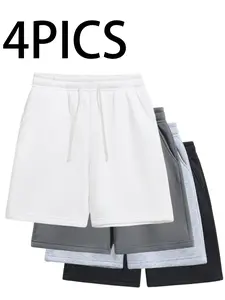 Men’s summer shorts — breathable, cool, drawstring, stretchy, waist-cinching athletic shorts; available in multiple packs (4-, 3-, 2-, or multi-packs); multiple colors
