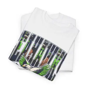 Seahawks Mascot Football Tee | Seattle Football Shirt, Bird Logo Tee