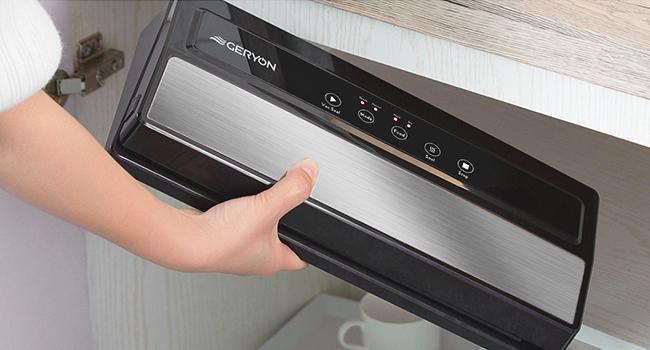 GERYON Vacuum Sealer Machine – Automatic Food Vacuum Sealer for Dry & Moist Food, Compact with LED Touch Panel, Includes Zipper Bags & Roll, Perfect for Sous Vide & Freezer Storage (Silver) GERYON Vacuum Sealer Machine – Automatic Food Vacuum Sealer for Dry & Moist Food, Compact with LED Touch Panel, Includes Zipper Bags & Roll, Perfect for Sous Vide & Freezer Storage (Silver)