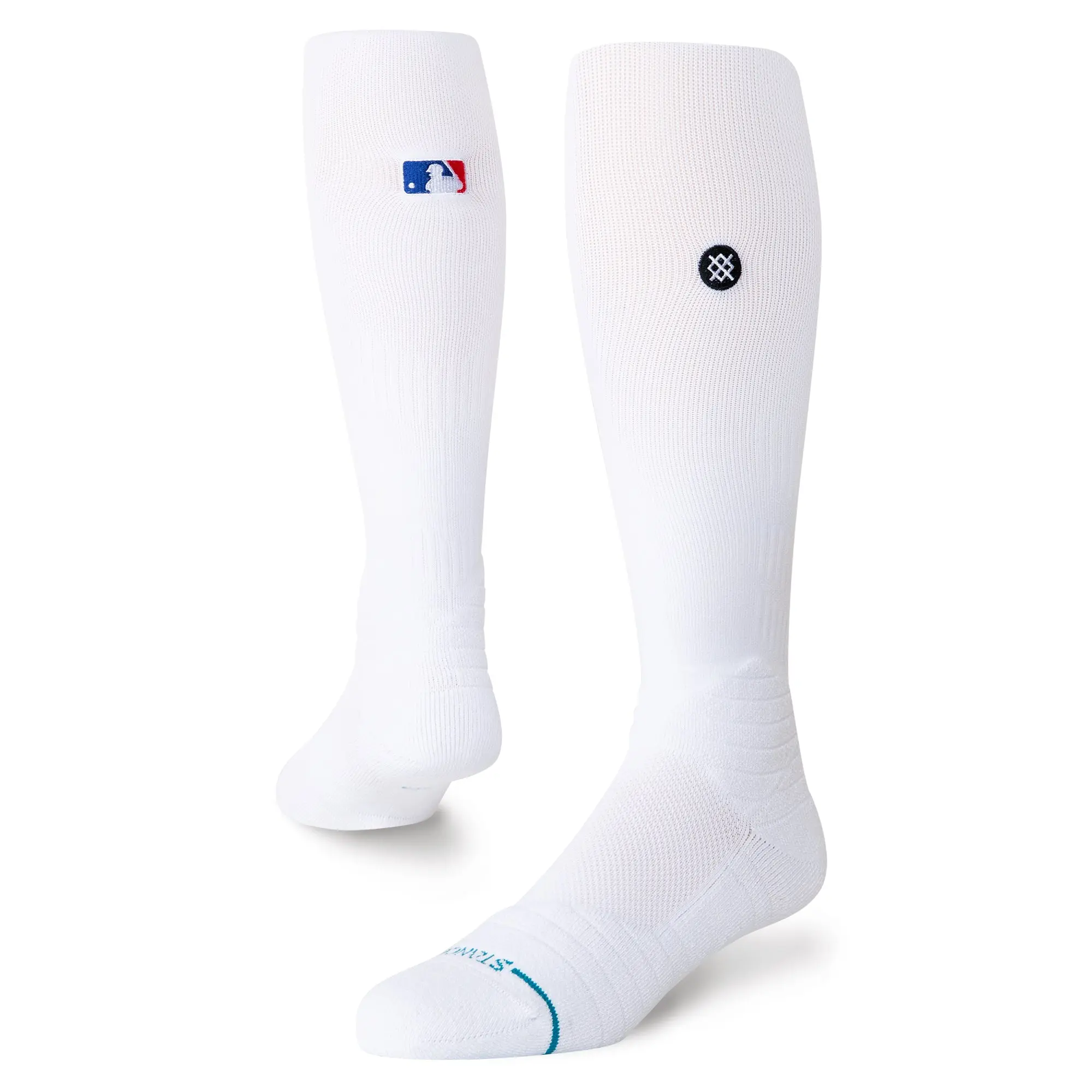 Stance MLB Diamond Pro Solid Color OTC Socks (White)