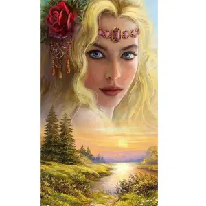 5D Kit Rhinestone DIY Goddess of Four Seasons Full Round Drill Diamond Painting