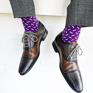 Deep Purple Sprinkles - A Deep Purple Sock with a Contrasting Sprinkle Pattern