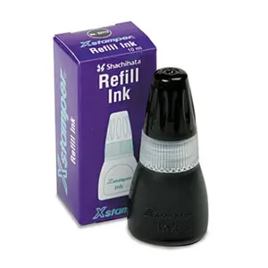 212 MAIN Clogs-Free Eco-Green 22112 Refill Ink for Xstamper Stamps, 10ml Bottle, 0.34 Fl Oz, Black