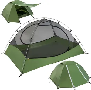 Lightweight Backpacking Tent - 1/1.5/2/3/4/6 Person Ultralight Waterproof Camping Tent, 3 Season Large Size Easy Setup Tent for Family, Outdoor, Hiking and Mountaineering