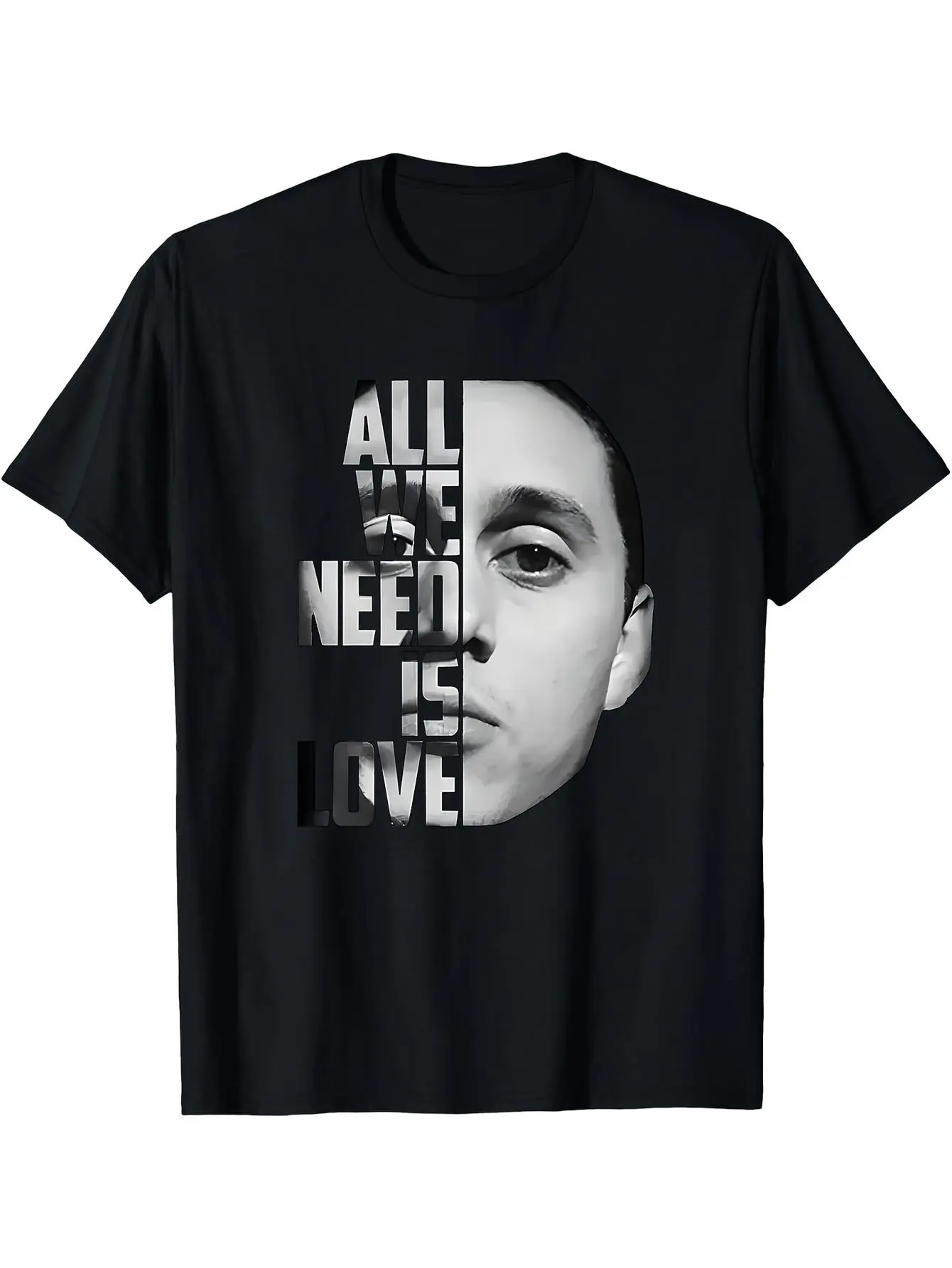 Canserbero's lyrics "We only need love" men's T-shirt, which is very suitable for creating a humorous summer casual hip-hop style and street style.