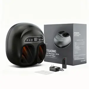 Electric Foot Massage Bucket with Heating & Remote Control - Full Foot Shiatsu Massager