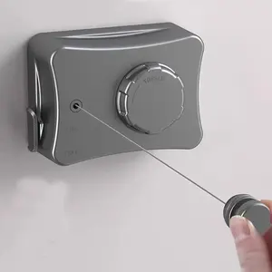 Stainless Steel Retractable Clothes Line, Anti-slip & Waterproof Lock Enhanced Outdoor Retractable Clothes Line, Suitable for Bedroom, Balcony, Hotel