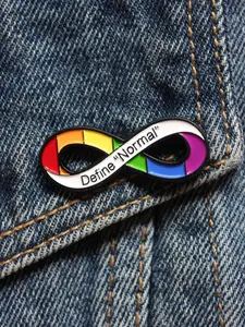 Rainbow Infinity Symbol Design Brooch, Unisex Fashion Badge for Clothing Decoration, Trendy All-match & Exquisite Brooch for Birthday Gift Pins